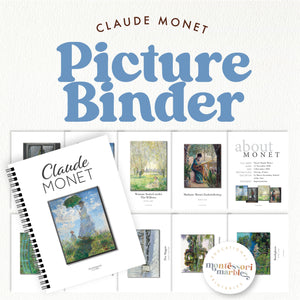 Claude Monet Montessori Picture Binder