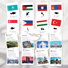 Load image into Gallery viewer, Asian Countries Fact Cards
