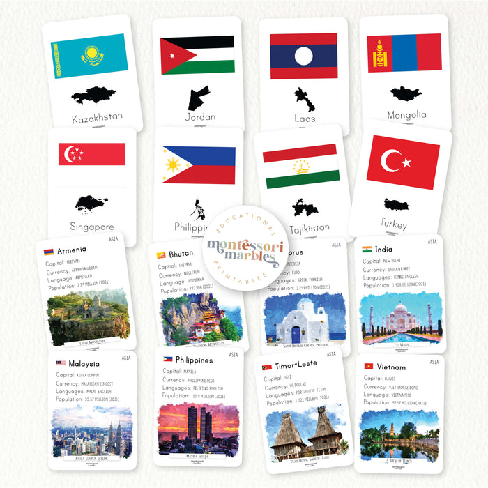 Continental Fact Cards Bundle