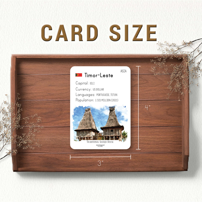 Asian Countries Fact Cards