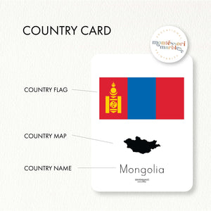 Asian Countries Fact Cards