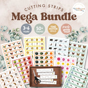 Cutting strips mega bundle for scissor skills — ages 3-6