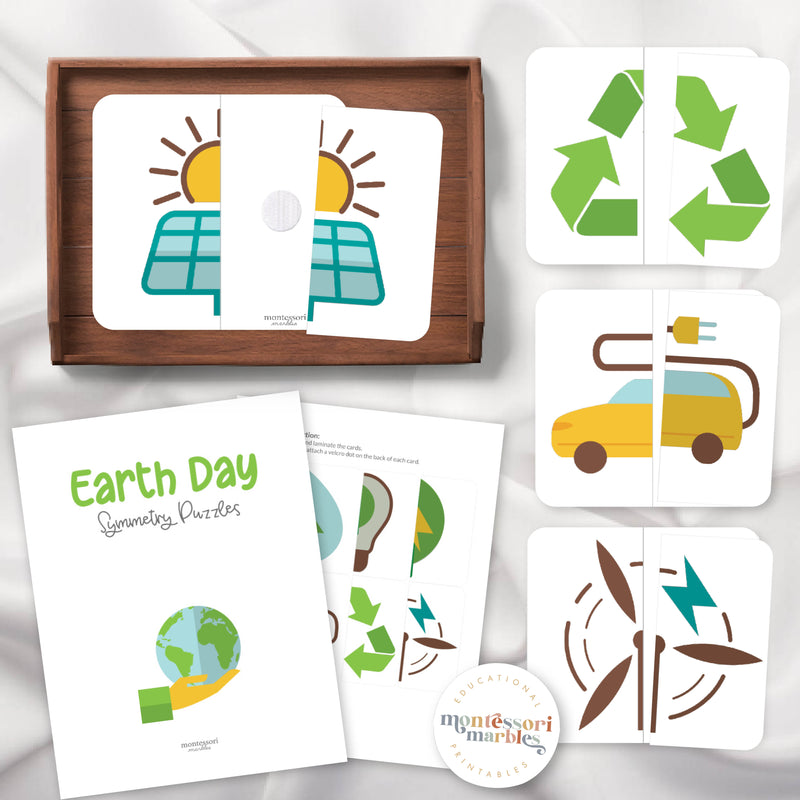 Earth Day Two-Piece Puzzles