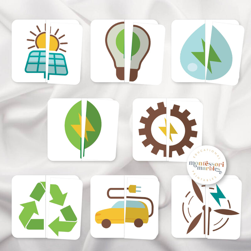 Earth Day Two-Piece Puzzles