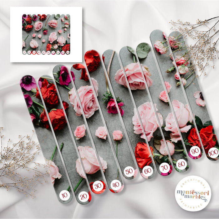 Flowers Skip Counting Activity | Craft Stick Math Puzzles Ages 4-6 PDF ...