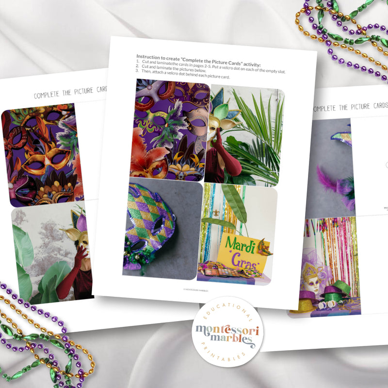 Mardi Gras Complete the Pictures