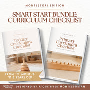 Mega bundle of curriculum checklists covering all Montessori ages 3-6