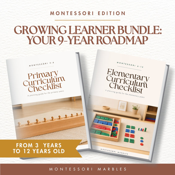 Growing Learner Bundle: Montessori Curriculum Checklists (Ages 3-12)