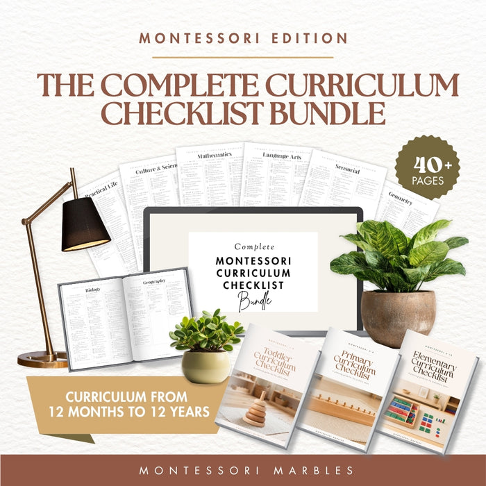 Montessori Curriculum Checklists Bundle