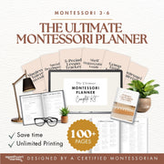 Comprehensive teacher planner for Primary classroom organization — Montessori ages 3-6
