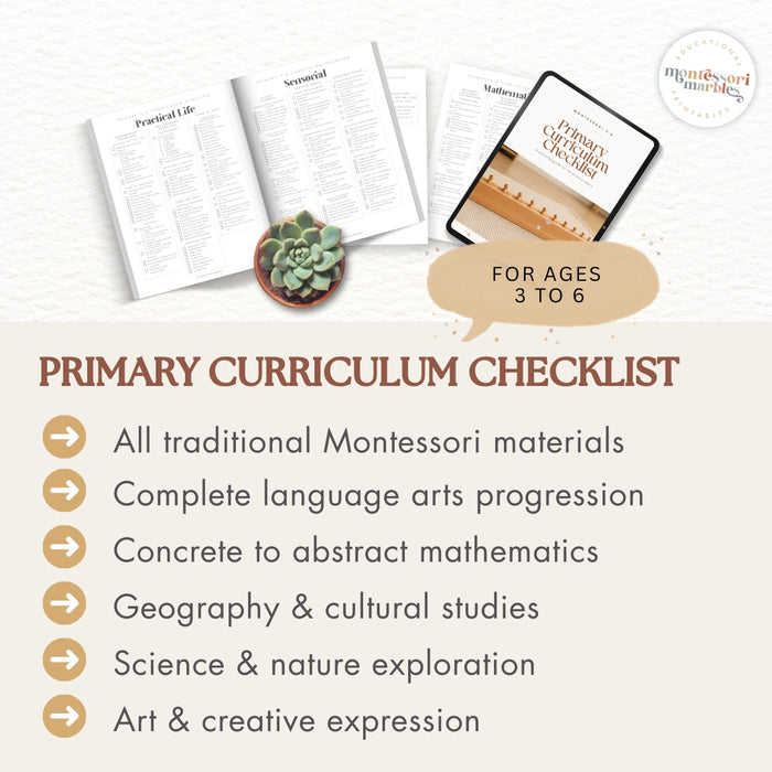 Complete Montessori Curriculum Checklist Bundle | Teacher Resources Ages 1-6