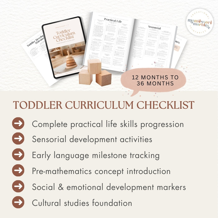 Montessori Curriculum Checklists Bundle