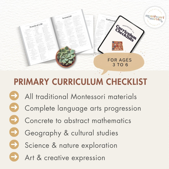 Growing Learner Bundle: Montessori Curriculum Checklists (Ages 3-12)