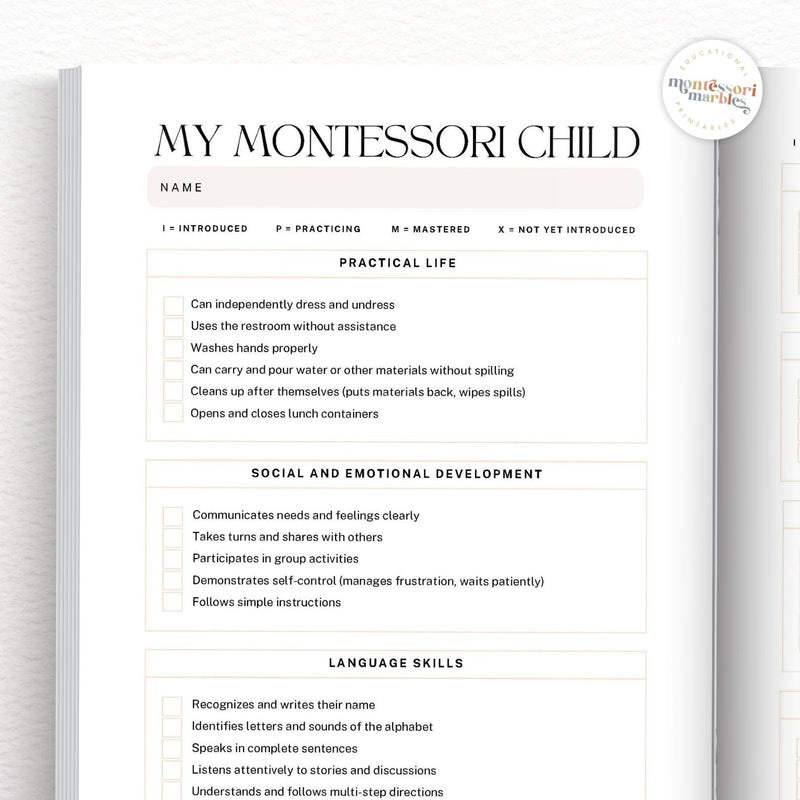 Montessori Teacher Planner | Primary 3-6 Classroom | 100+ Page Printable PDF