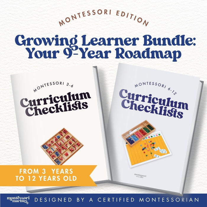 Growing Learner Bundle: Montessori Curriculum Checklists (Ages 3-12)