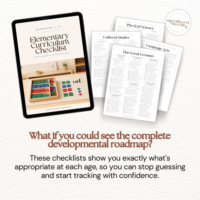 Growing Learner Bundle: Montessori Curriculum Checklists (Ages 3-12)