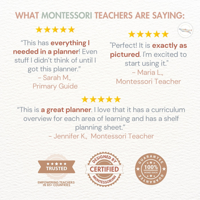 The Complete Montessori Teacher Planner Kit