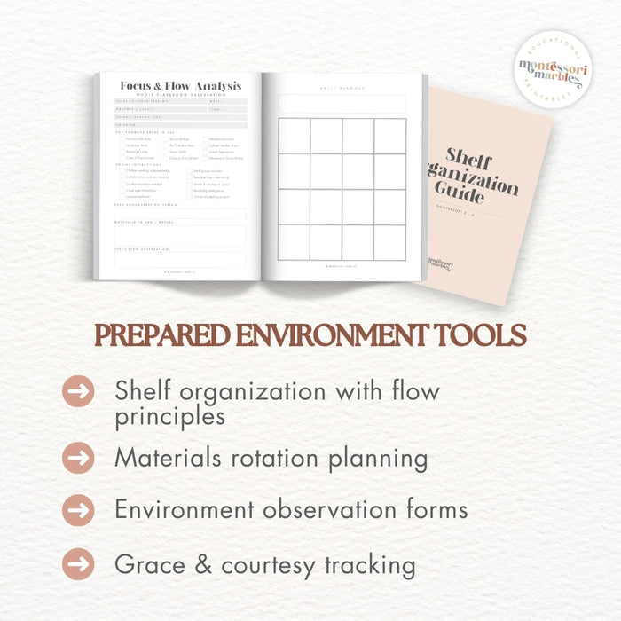 Montessori Teacher Planner | Primary 3-6 Classroom | 100+ Page Printable PDF