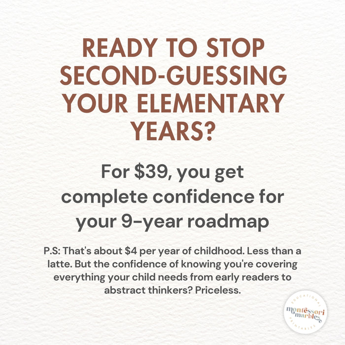 Growing Learner Bundle: Montessori Curriculum Checklists (Ages 3-12)