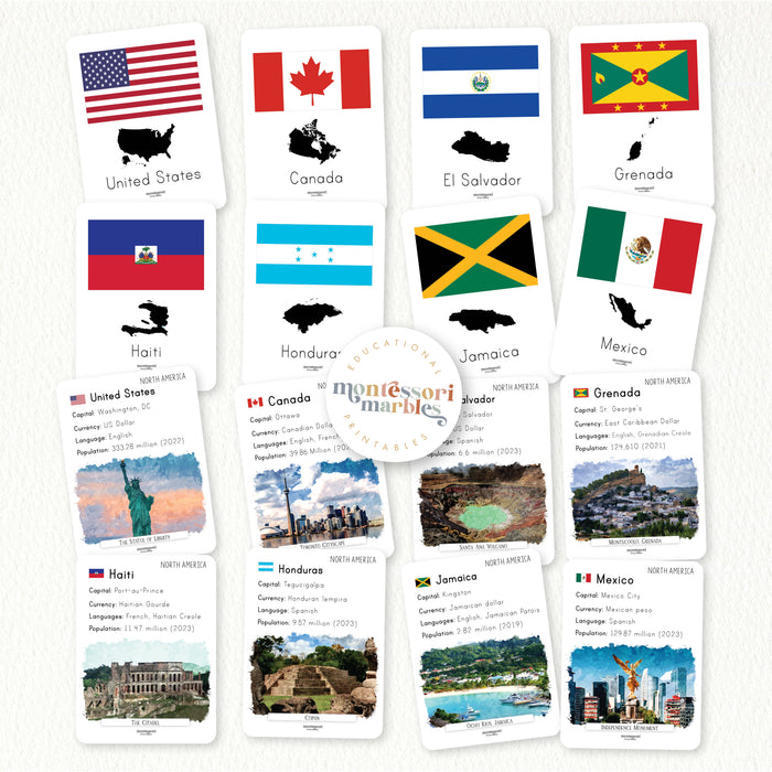 North America Fact Cards