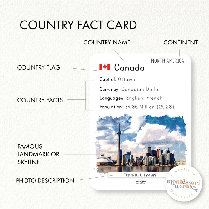 North America Fact Cards