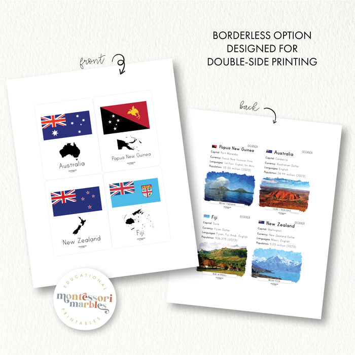 Oceania Fact Cards