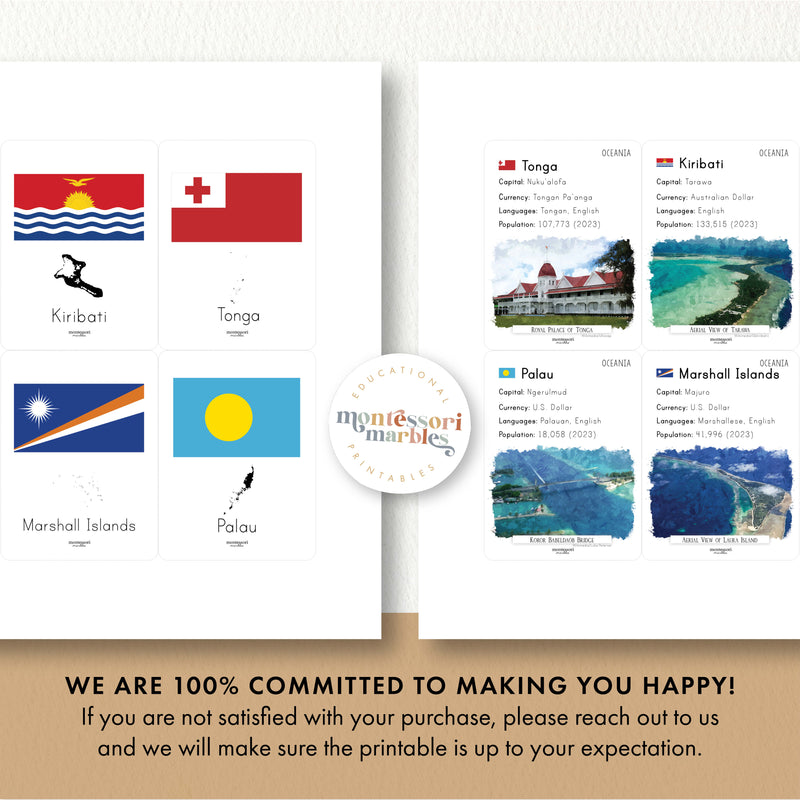 Oceania Fact Cards