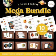 Solar system activity bundle for science learning — ages 3-6