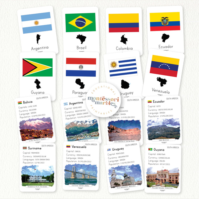 Continental Fact Cards Bundle