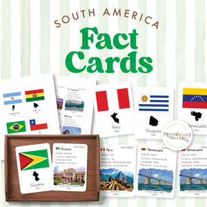 South America Fact Cards