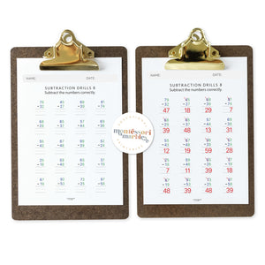 Subtraction Drills Workbook Level 2