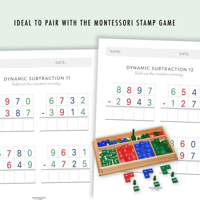 Subtraction Drills Workbook Level 5
