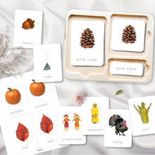 Load image into Gallery viewer, Fall Montessori Nomenclature Cards
