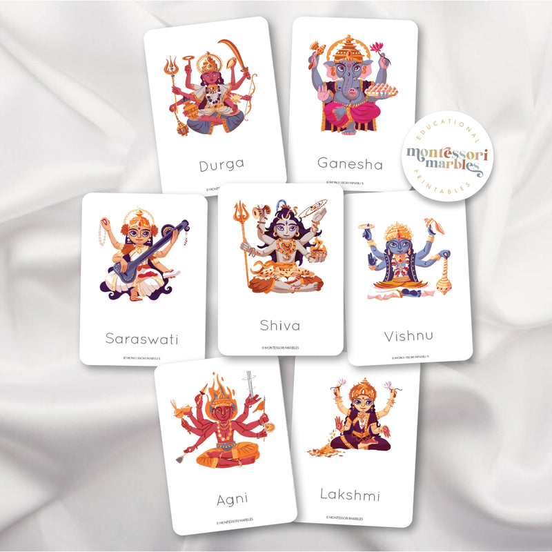 Hindu Gods Nomenclature Cards