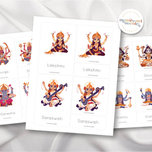 Hindu Gods Nomenclature Cards