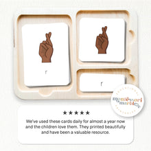 Load image into Gallery viewer, American Sign Language Nomenclature Cards (Brown)
