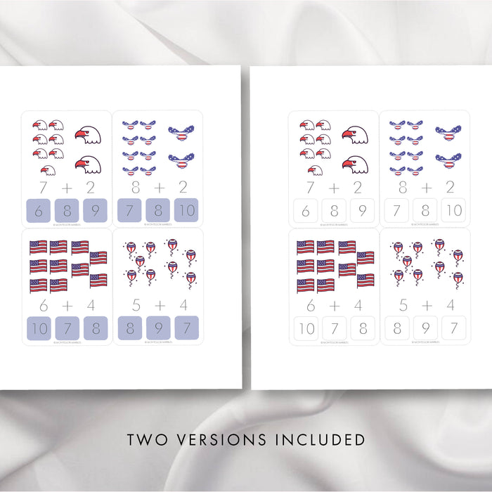 United States Addition Clip Cards