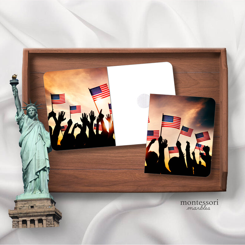 U.S. patriotic picture completion for holiday observances