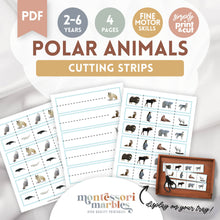 Load image into Gallery viewer, Polar Animals Cutting Strips
