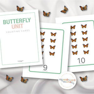 BUTTERFLY Counting Cards 1 to 10