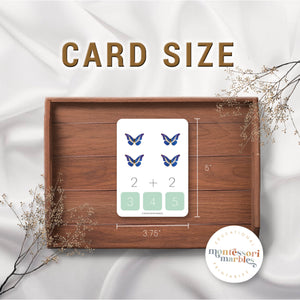 Butterfly Addition Clip Card