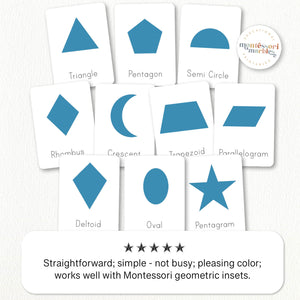 Geometric Shapes Nomenclature Cards