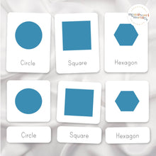 Load image into Gallery viewer, Geometric Shapes Nomenclature Cards
