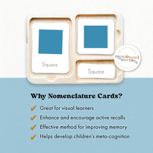 Geometric Shapes Nomenclature Cards