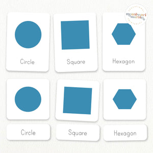 Geometric Shapes Nomenclature Cards