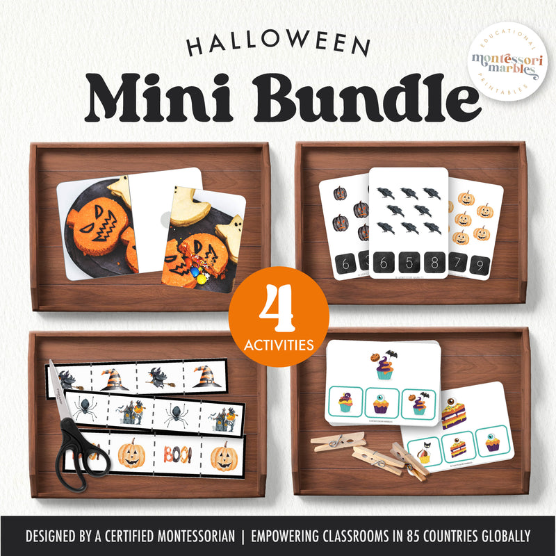 Halloween-themed mini bundle with printable seasonal activities