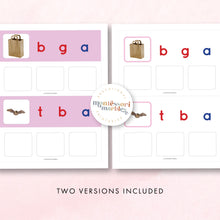 Load image into Gallery viewer, Montessori Pink Series Jumbled Words for Short &quot;O&quot;
