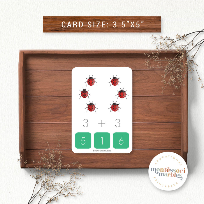 Ladybugs Addition Clip Cards