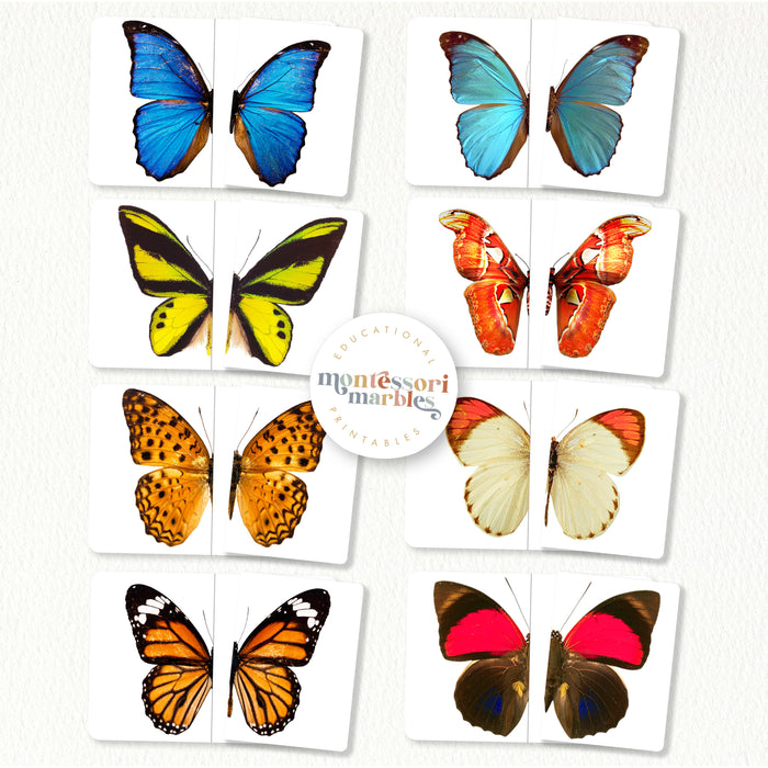 Butterfly Two-Piece Puzzles