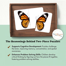 Load image into Gallery viewer, Butterfly Two-Piece Puzzles
